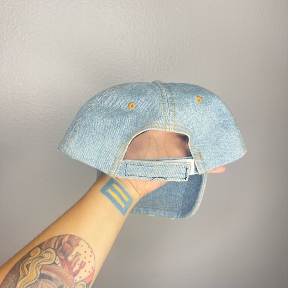 Give Me Space Jean Distressed Adjustable Dad Cap Hat - Picture 4 of 5